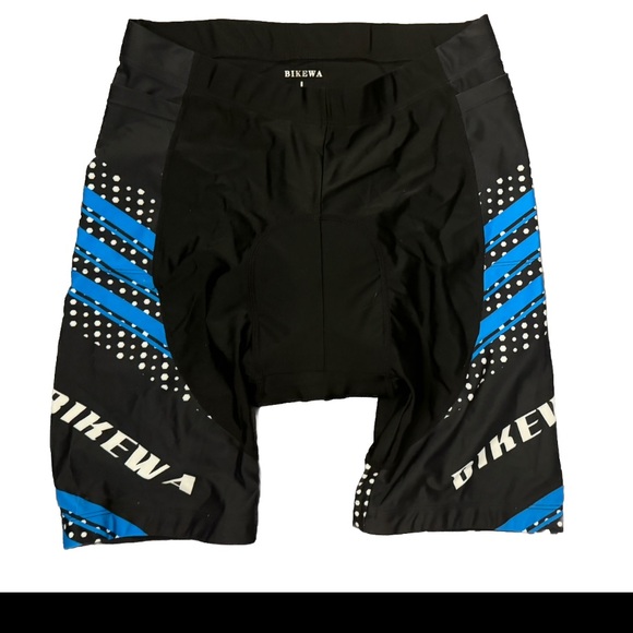 Bikewa Black 3D Padded Cycling Bike Performance Men's Shorts L - Picture 2 of 4
